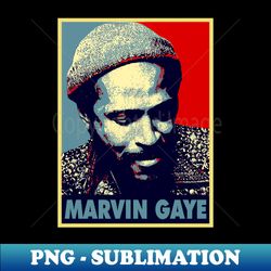 Retro Marvin Gaye Classic 80s - Artistic Sublimation Digital File - Create with Confidence
