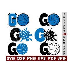 go volleyball svg - go svg - go sport svg - volleyball ball svg - volleyball cut file - volleyball quote svg - volleyball saying svg- design
