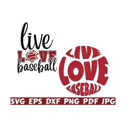 Live Love Baseball SVG - Love Baseball SVG - Live SVG - Love Svg - Baseball Cut File - Baseball Clipart - Baseball Ball Svg - Baseball Quote