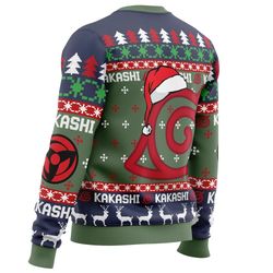Christmas Kakashi Hatake Naruto All Over Print Hoodie 3D Zip Hoodie 3D Ugly Christmas Sweater 3D Fleece Hoodie