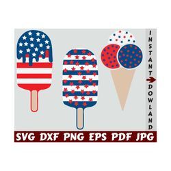 4th Of July Ice Cream SVG - America Ice Cream SVG - USA Ice Cream Svg - Ice Cream Svg - Ice Cream Cut File - Ice Cream Clipart - Shirt Svg