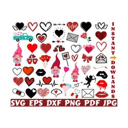 Valentine's Day Silhouette  - Valentines Cut File - Valentines Design - Heart Svg - Cupid Svg - Love Svg - Valentines Shirt - Clipart - Png