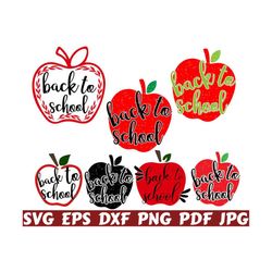 Back To School SVG - School Apple SVG - School Clipart - School Cut File - School Quote Svg - School Saying Svg - School Design Svg - Shirt