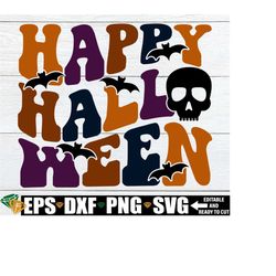 Happy Halloween svg, Halloween Decor png, Halloween Shirt png, Halloween Tote svg, Happy Halloween Shirt Tote svg, Kids Halloween Tote png