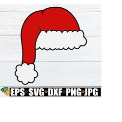 santa hat svg, santa hat png, santa's hat svg, christmas clipart, christmas svg, digital download, christmas santa hat digital download svg