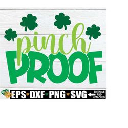 Pinch Proof, Kids St. Patrick's Day Shirt svg, St. Patrick's Day svg, Pinch Proof svg, Funny St. Patrick's Day svg, Digital Download