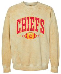 Chiefs KC Football Comfort Colors Colorblast Sweatshirt
