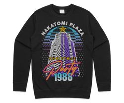 Nakatomi Plaza Party 1988 Christmas Jumper Sweater Sweatshirt Xmas Funny 80's Die Movie Bruce