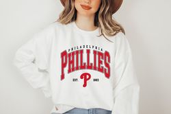 Phillies Baseball Shirt, Philly Sweatshirt, Vintage Phillie Baseball Sweatshirt, Game Shirt, Fan Gift, Philadelphia Base