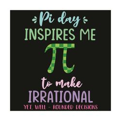 Pi Day Inspires Me To Make Irrational Svg, Trending Svg, Pi Svg, Math Pi Svg, Pi Day Svg, Happy Pi Day Svg, Pi Number Sv