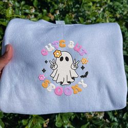 Spooky Vibes Embroidery File, Cute But Spooky Embroidery Design, Spooky Halloween Embroidery File, Embroidery Files