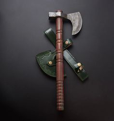 THE SABER HATCHET || Viking Axe || Medieval Axe || Throwing Axe || Acryllic Handle || Damascus Finish || Warrior Axe ||