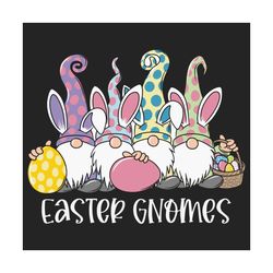 Easter Gnomes Holding Eggs Svg, Easter Svg, Bunny Gnome Svg, Rabbit Gnome Svg, Easter Gnome Svg, Gnome Svg, Easter Egg S