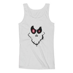 Scary Ghost Ghoul Face Women Tank Top