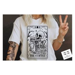The Coffee Tarot Card SVG, Coffee tarot svg, Coffee tarot card svg, Coffee skull svg, Coffee svg, Coffee lover svg, Coff