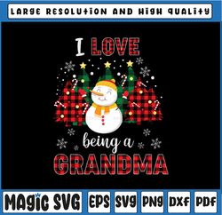 I Love Being A Grandma Snowman Png, Christmas Funny Xmas Png, Grandma's Snowman, Grandma Christmas Png, Grandma Mom Gift