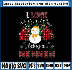 I Love Being A Mom Mom Snowman PNG, Christmas Funny Xmas PNG, Mom's Snowman, Mom Christmas png, Mom Mom Gift Sublimation