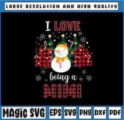 I Love Being A Mimi Snowman PNG, Christmas Funny Xmas PNG, Mimi's Snowman, Mimi Christmas png, Mimi Gift Sublimation