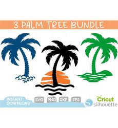 Palm Tree Svg Bundle,Palm Tree Svg,Summer Svg,Island Svg,Palm Sunset Svg,Beach Svg,Summer,Instant Download,Svg Files For Cricut,Silhouette