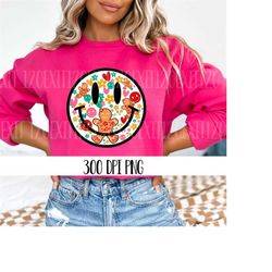 Cute Gingerbread Png, Commercial Use,  Christmas Smiley Face Sublimation Design, Christmas Shirt Png,  Trendy Holiday Pn