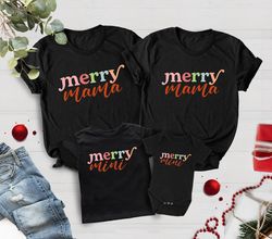Christmas Mommy & Me Shirt PNGs, Merry Mama And Mini, Mama Mini Xmas Tee, Matching Crewnecks, Retro Christmas, Mom Daugh