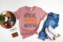 official candy inspector shirt png, halloween shirt png, halloween candy shirt png, happy halloween tee, cute halloween