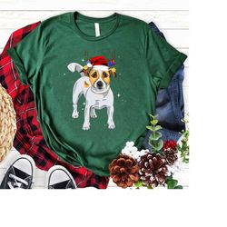 Jack Russell Christmas Tree T shirt,Christmas Jack Russell Terrier Sweatshirt, Jack Russell Terrier Red Hat Shirt, Jack