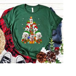 Bichon Frise Reindeer Light Christmas T shirt,Bichon Frise Shirt,Poodle Sweatshirt,Christmas Dogs Shirt, Merry Dogmas,Do