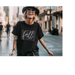 Fall Shirt, Women's Fall Tshirt, Autumn Shirt, Hello Fall Shirt, Fall words shirt, Thanksgiving Tee, Cute Fall Shirts, F