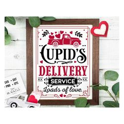 Cupid's Delivery Co svg, Cupid's Delivery svg, Love truck svg, Farmhouse Valentine svg