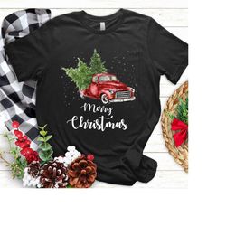 Merry Christmas Truck,Red Truck Shirt, Christmas Tree Shirt,Merry Christmas,Christmas Matching Family Shirt,Christmas Tr