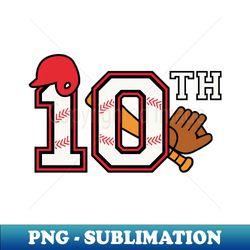 10 Years of being awesome soccer baseball 10th birthday - Special Edition Sublimation PNG File - Spice Up Your Sublimation Projects
