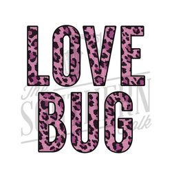 Cheetah Love Bug PNG File, Sublimation Design, Digital Download, Valentine's Day