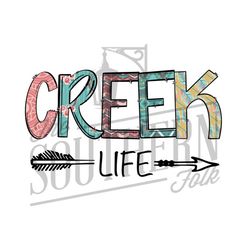 Creek Life PNG File, Sublimation Design Dwonload, Digital Download, Hand Drawn