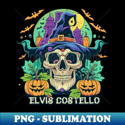 Wizardly Elvis Costello - High-Quality PNG Sublimation Download - Revolutionize Your Designs