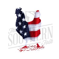American Flag Chicken PNG File, Sublimation Design, Digital Download, Farm