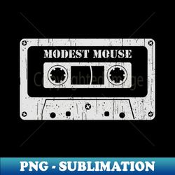 Modest Mouse - Vintage Cassette White - Signature Sublimation PNG File - Fashionable and Fearless
