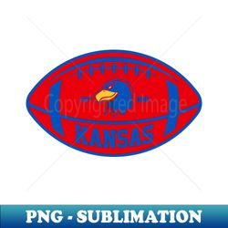 Kansas Team Colors Football - PNG Sublimation Digital Download - Boost Your Success with this Inspirational PNG Download