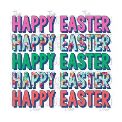 Floral Happy Easter PNG File For Sublimation, Digital Download, Sublimation Designs Downloads, Easter Designs, Kids Designs Files