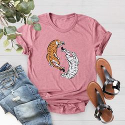 Vintage Tiger Shirt PNG, Animal Lover Shirt PNG, Tiger Shirt PNG, Leopard Tiger Shirt PNG, Womens Tiger Shirt PNG, Aesth