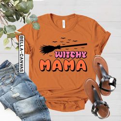 Witchy Mama Halloween T-Shirt PNG, Back to School Shirt PNG, Halloween Teacher Shirt PNG, Fall Shirt PNGs for Women, Tha