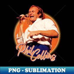 Phil Collins Journey of a Musical Icon - Instant Sublimation Digital Download - Create with Confidence