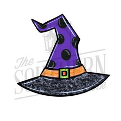 witch hat png file, sublimation designs downloads, digital download, hand drawn