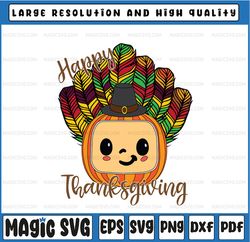 Watermelon Boy Happy Thanksgiving Pilgrim hat turkey melon head Svg/ turkey melon Png/ Thanksgiving Design/ Svg Png Dxf/