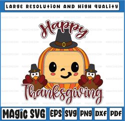 Watermelon  Boy Happy Thanksgiving Pilgrim hat turkey melon head Svg/ turkey melon Png/ Thanksgiving Design/ Svg Png Dxf
