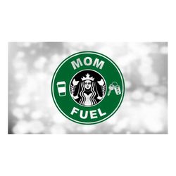 Family Clipart: Black/Green 'Mom Fuel' with Coffee Cup and Car Keys Logo Spoof Inspired by Coffee Shop - Digital Downloa
