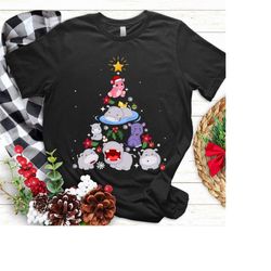 Hippopotamus for Christmas Shirt, Hippo Shirt, Christmas Hippo Shirt, Christmas Hippo Sweatshirt, Hippo Family Matching