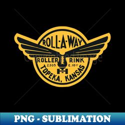 1950s Roll-A-Way Roller Skating - PNG Transparent Sublimation Design - Capture Imagination with Every Detail