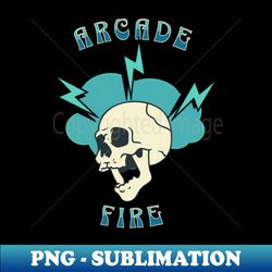 Arcade Skull - Retro PNG Sublimation Digital Download - Unleash Your Creativity