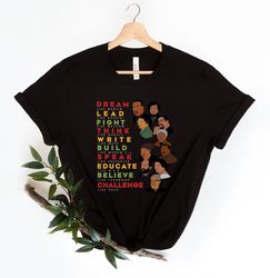 Black History Month Shirt PNG, Black Leaders Shirt PNG, BLM Shirt PNG, Juneteenth Shirt PNG, African American Tees, Huma